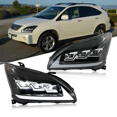 1Set LED Projector Headlights For Lexus RX330 350 400H 2004-2009 Front Lamp DRL - Imagem 1 de 4