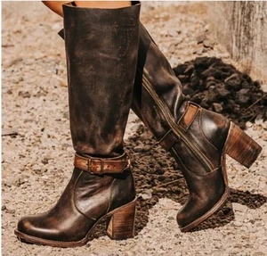 FREEBIRD Holland Dark Chocolate Knee High Boots Sz 8 – Barely Worn - Picture 1 of 6