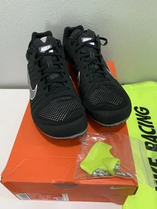NEW Nike Zoom D Distance Track Shoes Spikes Black/Silver 819164 Men's 12.5, W14 - Picture 1 of 5