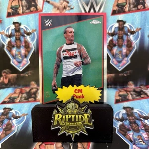 CM Punk WWE Topps Chrome 2025 1985 Insert Red Refractor /5 #85TC-CM - Bild 1 von 4