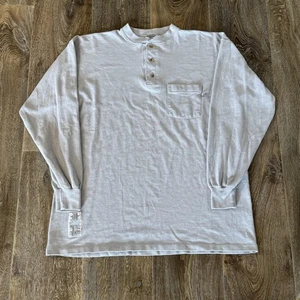 Tyndale Henley Hemd Herren XL grau schwer entflammbar FR Tasche Workwear USA - Bild 1 von 10