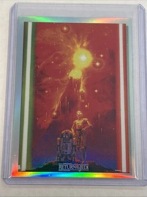 2023 Topps Star Wars Chrome Galaxy #ROTJ-5 Return Of The Jedi Poster Refractor - Image 1 of 2