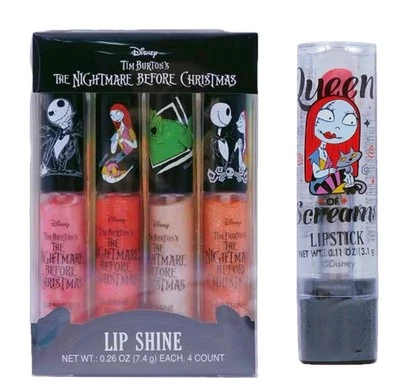 Disney кошмар перед Рождеством 4-Pack блеск для губ и Салли помада комплект новый с Ярлыками - Изображение 1 из 4
