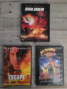 Kurt Russell Action 3DVD Lot Soldier/Escape From L A/Big Trouble In Little China - Picture 1 of 8
