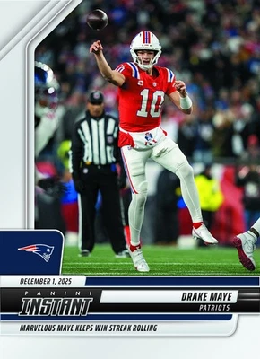 Drake Maye - 2025 Panini Instantáneo NFL #289 New England Patriots PREVENTA Foto 1 de 2