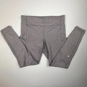 Lululemon Leggings Damen 12 grau Fischgrät Luxtreme Power Taschen Athleisure - Bild 1 von 11