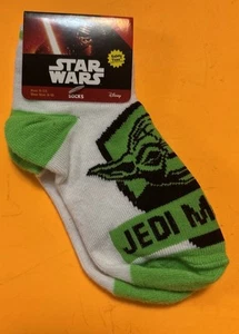 Star Wars Toddler Socks Yoda Jedi Master Size 6-7.5 Shoe Size 8-10 Free Shipping - Picture 1 of 3