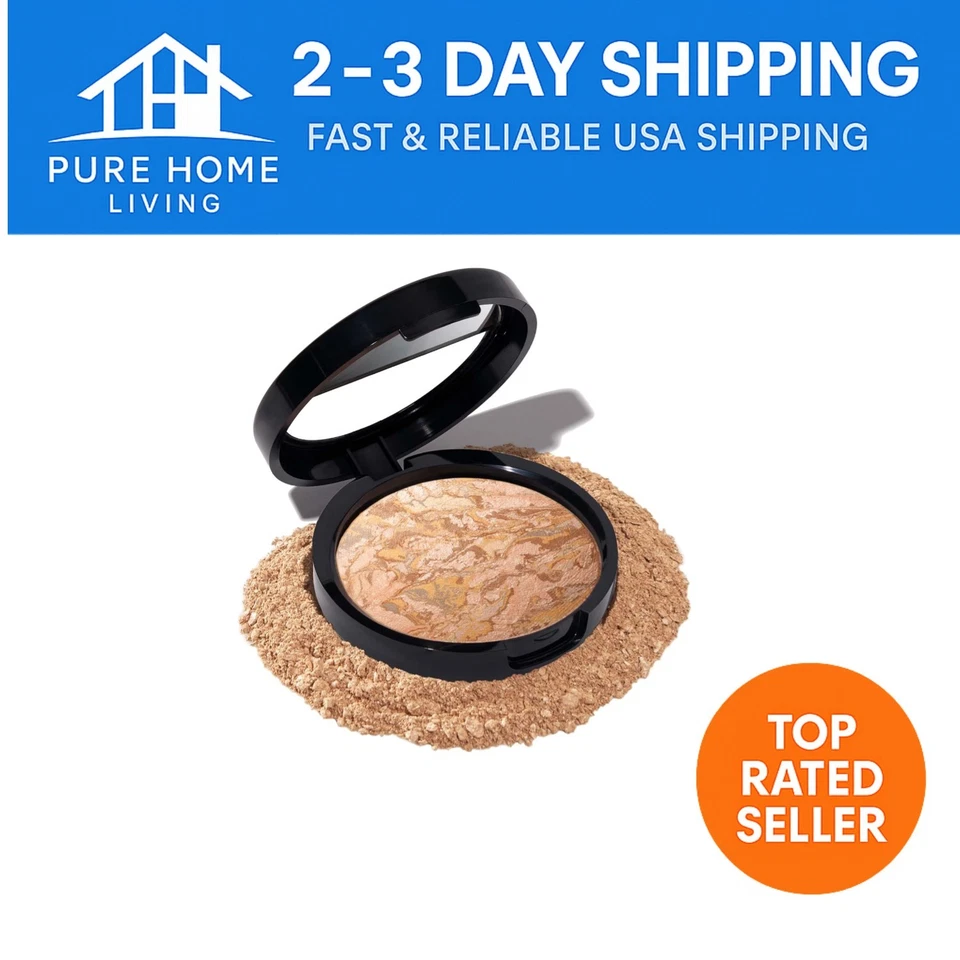 Illuminate Your Skin with Baked Balance-N-Glow Foundation - 0.16 oz Medium Tone - Image 1 of 4