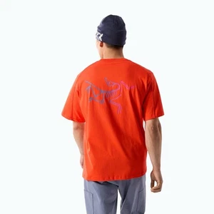 Arcteryx Kragg Baumwolle Logo T-Shirt - Neu mit Etikett - Herren Large - Solaris / Multi - Bild 1 von 4