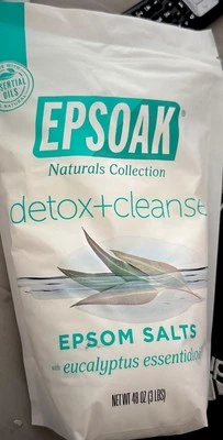 Epsoak Naturals Collection Sal de Epsom 3 libras desintoxicación + limpieza de sales de baño Foto 1 de 2
