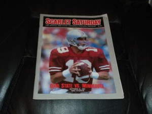 1987 MINNEOSOTA AT OHIO STATE COLLEGE FOOTBALL PROGRAM EX - Picture 1 of 2