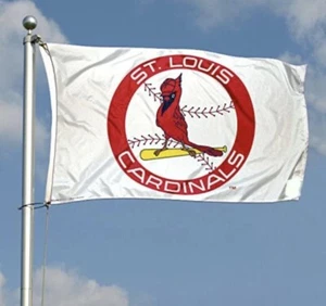 St. Louis Cardinals-Vintage Logo-3’x5’ Deluxe Outdoor Flagge-MLB-SCHNELLER VERSAND!! - Bild 1 von 2