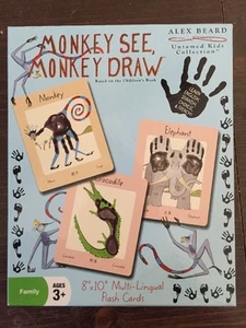 Tarjetas flash Alex Beard Monkey See Monkey Draw. Envío gratis - Imagen 1 de 6