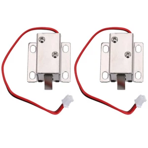 Electronic Latch Lock Catch Door/12V Electro-magnet Release Solenoid Slant Slug - Picture 1 of 12