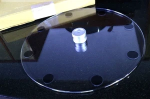 LUXMAN DP-1 DISC PAD WITH ORIGINAL BOX TURNTABLE PARTS EXCELLENT from Japan - Picture 1 of 5