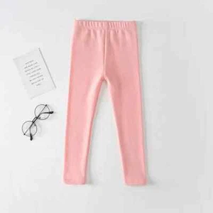 Color: Dark Grey, Kid Size: 7 - Girls' Leggings Spring And Autumn Style 95 Cotto - Picture 1 of 7