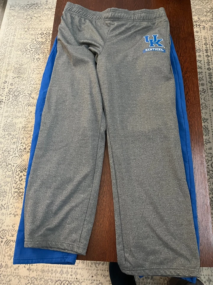 Old Varsity Brand (OVB) lightly USED Gray UK Wildcats sweatpants with logos - Image 1 of 1