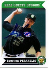 Steve Perakslis 2013 Kane County Cougars Signed Card