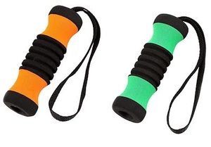 SALE 2 Cane Replacement Handle Grips, ORANGE & GREEN for Offset Aluminum Canes - Picture 1 of 1