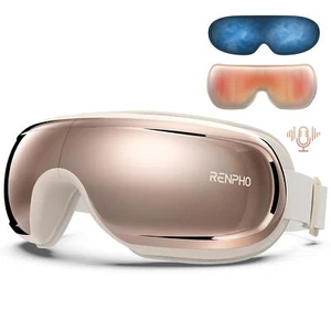 RENPHO Eye Massager with Heat and Cooling FSA HSA with Voice Control & Ice Pack, - Picture 1 of 7