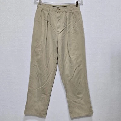 Pantalón chino Polo Ralph Lauren para mujer beige talla 16 clásico recto tiro alto Foto 1 de 4