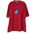 NEUF polo Columbia homme taille grand rouge 100 % coton MS280