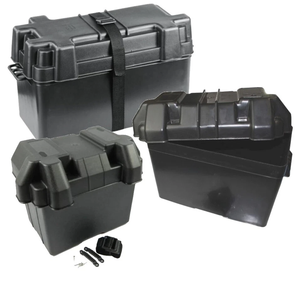 Batteriekasten Batteriebox Batteriebehälter Batterie Halterung Boot Kfz Camping - Bild 1 von 1