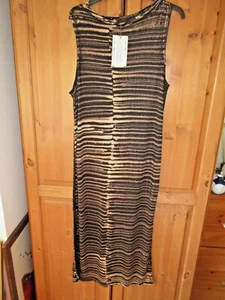 BNWT RRP £59 LABEL LAB TIE DYE BLACK JERSEY SHEATH DRESS SZE 10 / 12 SIDE SLITS - Picture 1 of 4