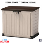 Keter Store It Out Max Ultra Plastic Garden Storage Unit Shed 2 Year Guarantee