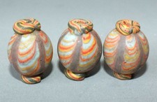 Three Handmade Glass Beads Thailand