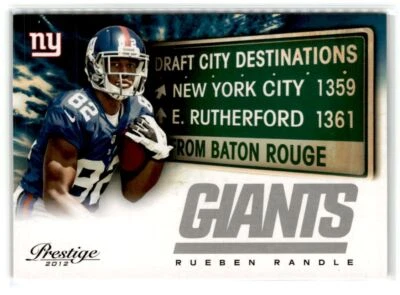 Rueben Randle  New York Giants 2012 Panini Prestige Draft City Destination  #26 - Image 1 of 2