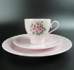 Hutschenreuther Porzellan Kaffeegedeck Serie Porcelaine Rose Desiree Röschen - Bild 1 von 4