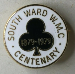 1979 South Ward Working Men's Club Centenary Enamel Badge 24 nn - Picture 1 of 3
