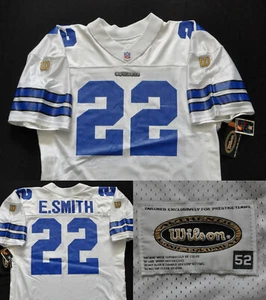 Emmitt Smith Dallas Cowboys Wilson Jersey Authentic Pro Line NFL Men 52 2XL - Picture 1 of 12