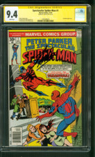 Spectacular SPIDER MAN 1 CGC SS 9.4 Stan Lee Auto Taranula 1976 John Romita art