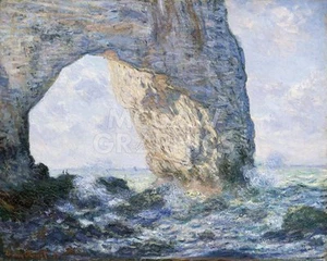 La Manneporte Etretat 1883, Claude Oscar Monet, Wall Decor Art Print 11" x 14" - Picture 1 of 2