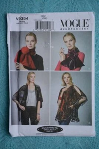 #V9354 VOGUE Accessories Misses SCARVES-SHRUGS-KIMONO Sewing PATTERN-NEW-Unused - Picture 1 of 1