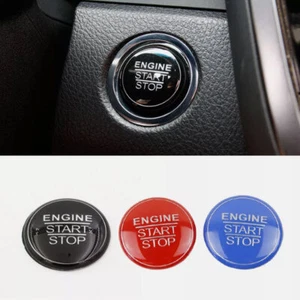 Keyless Engine Push Start Stop Button Cover Trim For Toyota Camry Tacoma - Picture 1 of 10