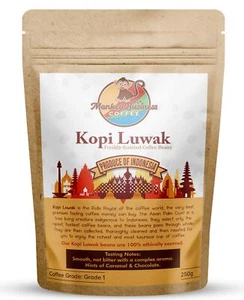 Monkey Business Coffee - Wild Kopi Luwak Coffee Whole Beans - Ethically Sourc... - Picture 1 of 1
