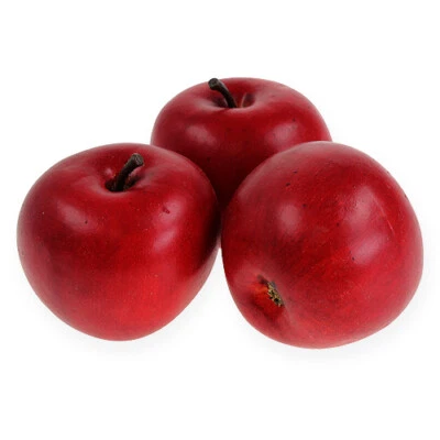 Deko-Apfel Rot 6,5cm 12St Künstliche Früchte Weihnachtsdeko Herbstdeko - Bild 1 von 3
