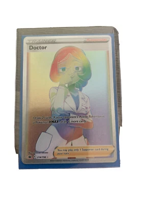 Pokemon Chilling Reign Doctor Rainbow Full Art Trainer 214/198 - Pack Fresh - Image 1 of 3