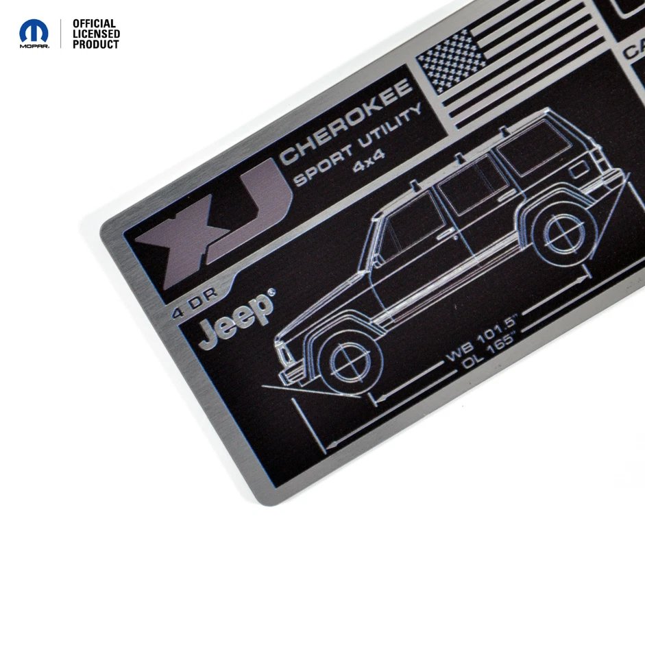 Placa de dados para Jeep Cherokee (XJ) - Imagem 1 de 4