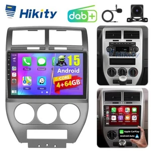 DAB+ 8Core 4+64GB Android15 Radio Für Jeep Compass 07-10 CarPlay GPS Navi Kamera - Bild 1 von 18