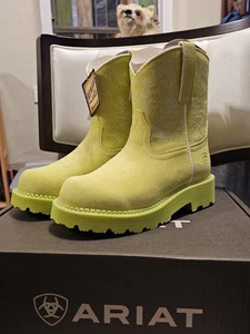 Ariat Damen 6 C Weite Electric Lime Western Fatbaby Stiefel Cowgirl Neu mit Karton - Bild 1 von 6