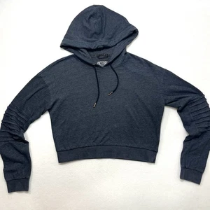 XS Victoria Sport Crop Hoodie Sweatshirt weich grau Yoga sportlich Oberteil Vic Secret - Bild 1 von 6