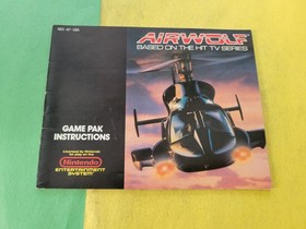 Manual de instrucciones Airwolf solo Nintendo NES
