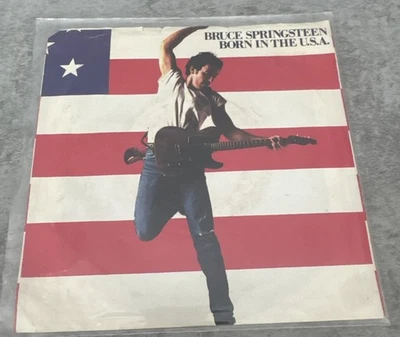 Bruce Springsteen Born In The USA 7” Single Vinyl Record 45 Rpm Pic Sleeve VG+ - Image 1 of 4