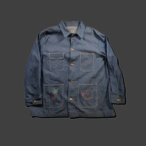 50er Jahre Wrangler Blue Bell Chore Mantel XXL - Vintage Kettennaht - Bild 1 von 10