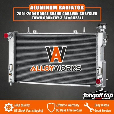 Radiator For 2001-04 Dodge Grand Caravan Chrysler Town Country 3.3L 3.8L #CU2311 — 第 1/4 张图片