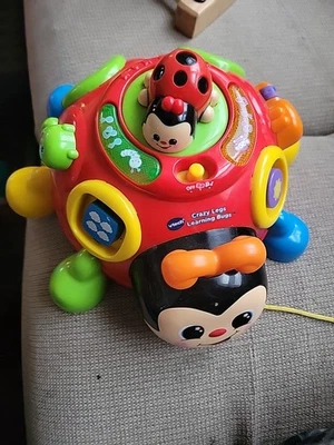 Juguete interactivo para tirar de música Vtech Crazy Legs Learning Bugs Ladybug (D) Foto 1 de 4